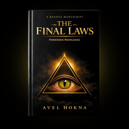 Book cover of 'The Final Laws by Avel Hokna' with eye design and dark background