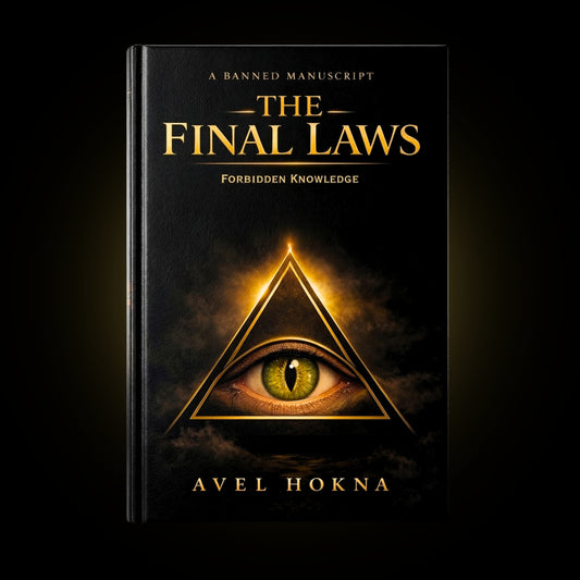 Book cover of 'The Final Laws by Avel Hokna' with eye design and dark background